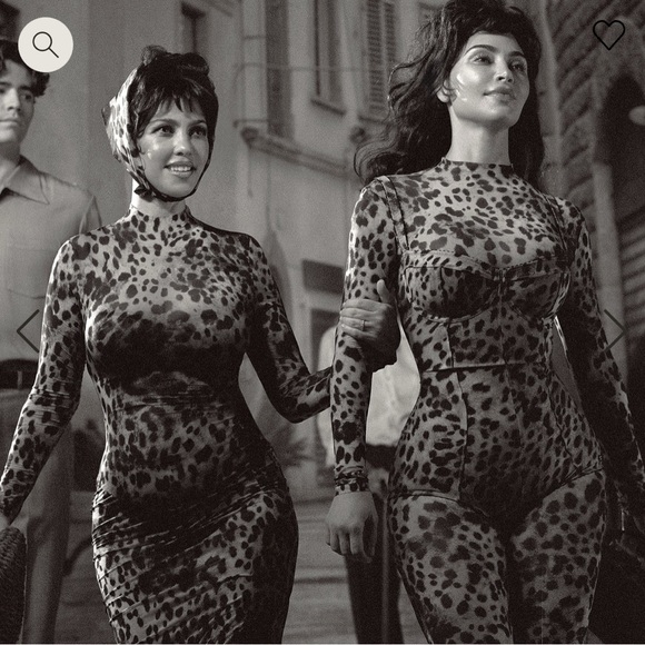 Dolce & Gabbana X SKIMS Limited Edition Leopard Milky Sheer Mock Neck Catsuit - Picture 4 of 4